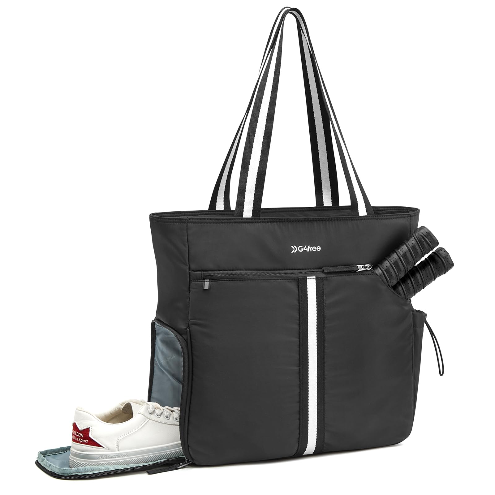 G4Free - G4Free Pickleball Tote with Shoe & Paddle Pocket -TN24B487A