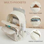 G4Free - G4Free Puffer Quilted with Anti-theft Buckle Backpack -TN25B585B