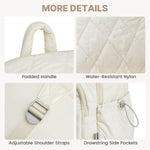 G4Free - G4Free Puffer Quilted with Anti-theft Buckle Backpack -TN25B585B