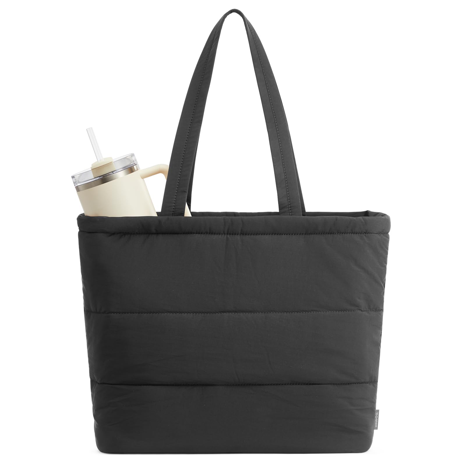 G4Free - G4Free Puffer Shoulder Bag with Cup Holder and Laptop Compartment -TN25B532A
