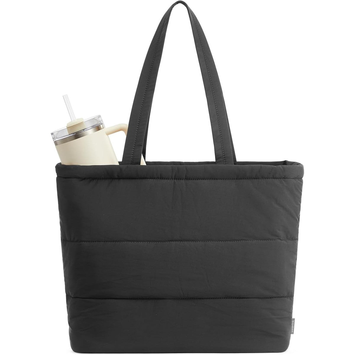 G4Free - G4Free Puffer Shoulder Bag with Cup Holder and Laptop Compartment -TN25B532B