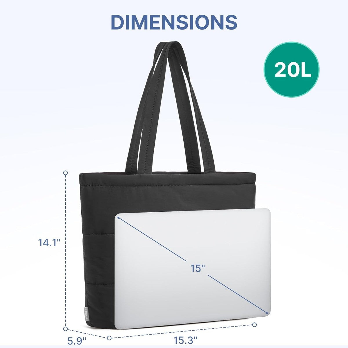 G4Free - G4Free Puffer Shoulder Bag with Cup Holder and Laptop Compartment -TN25B532B