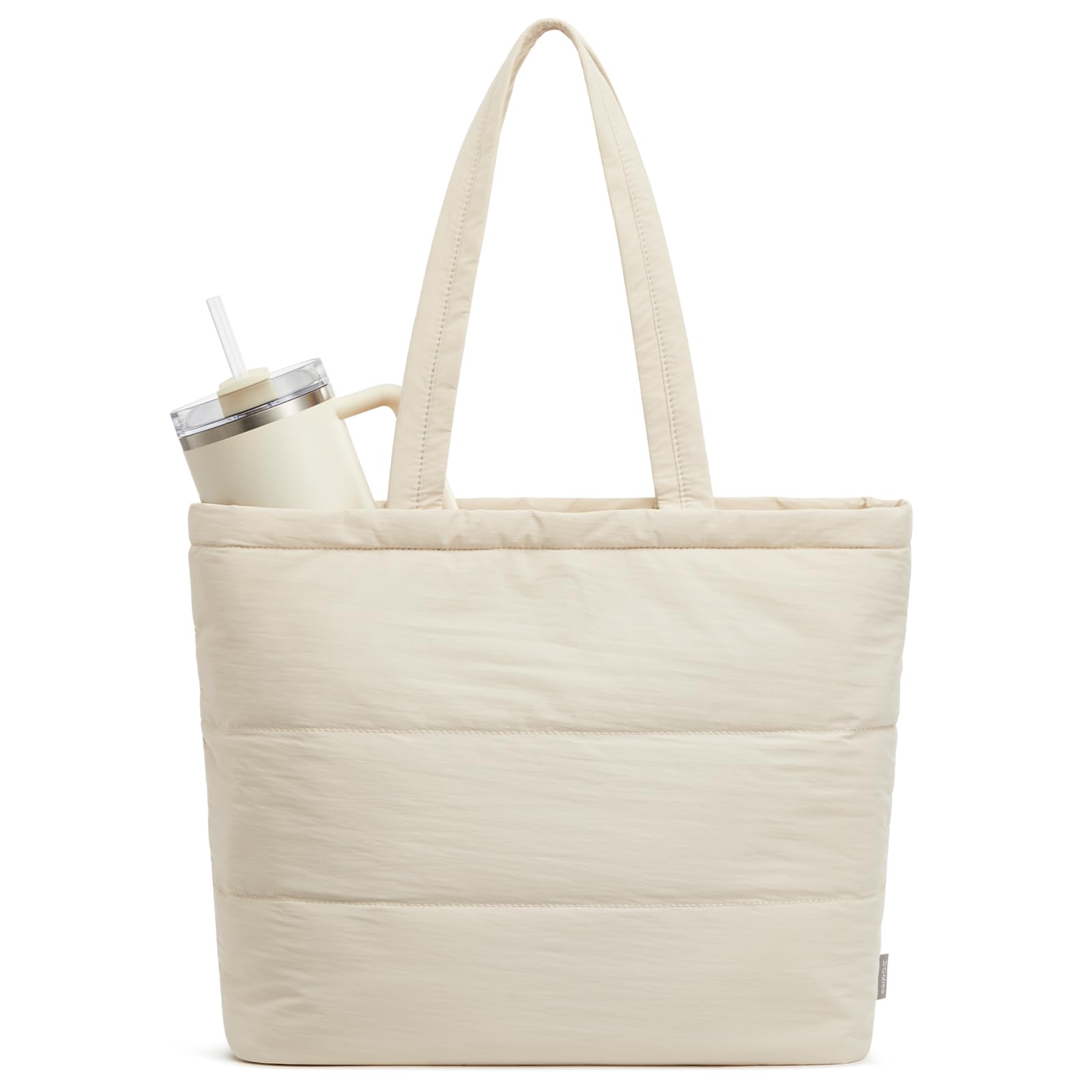 G4Free - G4Free Puffer Shoulder Bag with Cup Holder and Laptop Compartment -TN25B532B