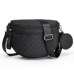 G4Free - G4Free Quilted Bum Bag Spacious Nylon with Removable Pouch -TN25B574A