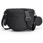 G4Free - G4Free Quilted Bum Bag Spacious Nylon with Removable Pouch -TN25B574B