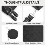 G4Free - G4Free Quilted Bum Bag Spacious Nylon with Removable Pouch -TN25B574B