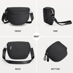 G4Free - G4Free Quilted Bum Bag Spacious Nylon with Removable Pouch -TN25B574B