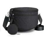G4Free - G4Free Quilted Bum Bag Spacious Nylon with Removable Pouch -TN25B574B