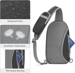 G4Free - G4Free RFID Blocking Lightweight Crossbody Chest Shoulder Bag -TN23B317D