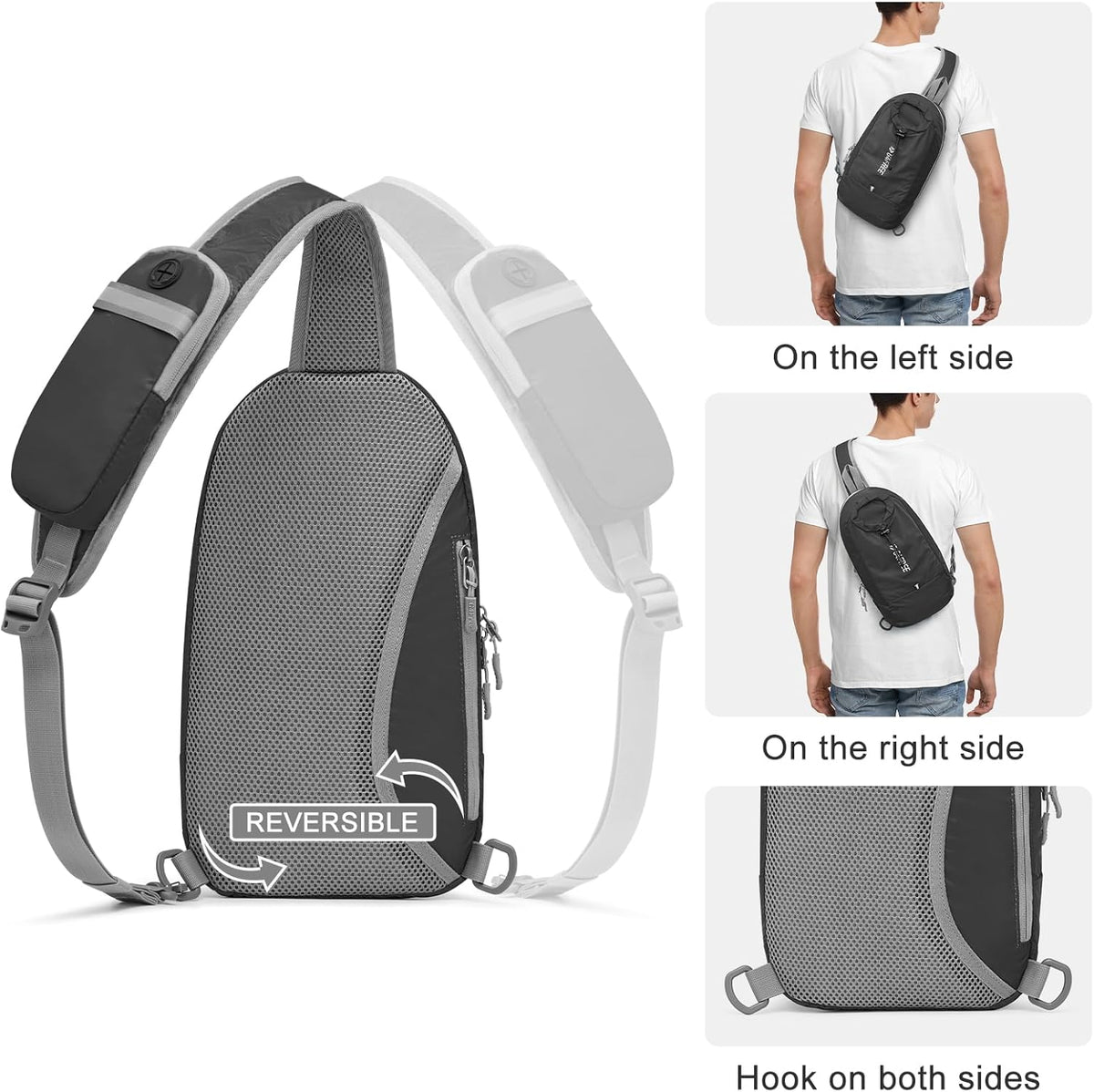 G4Free - G4Free RFID Blocking Lightweight Crossbody Chest Shoulder Bag -TN23B317D