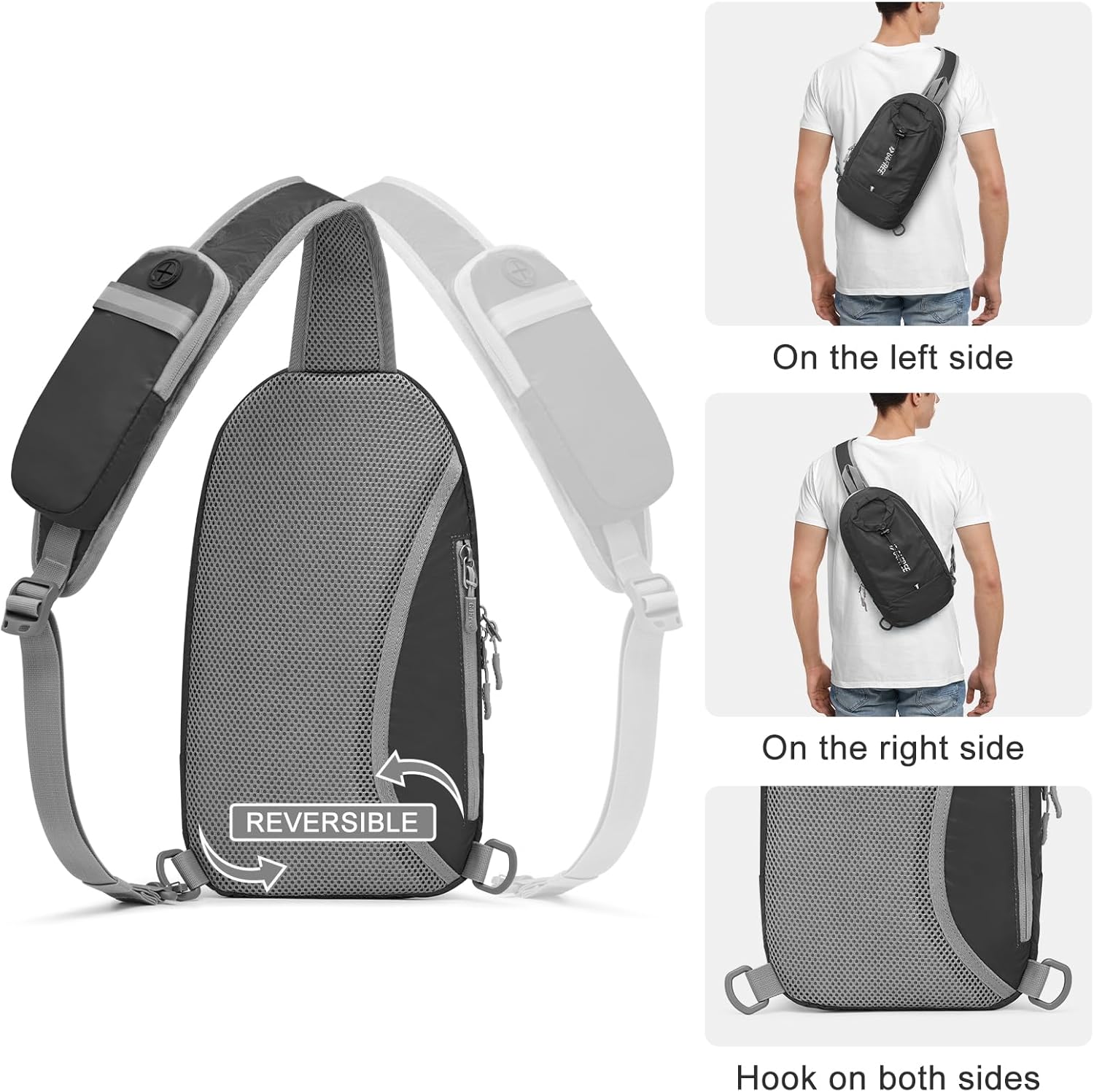 G4Free - G4Free RFID Blocking Lightweight Crossbody Chest Shoulder Bag -TN23B317D