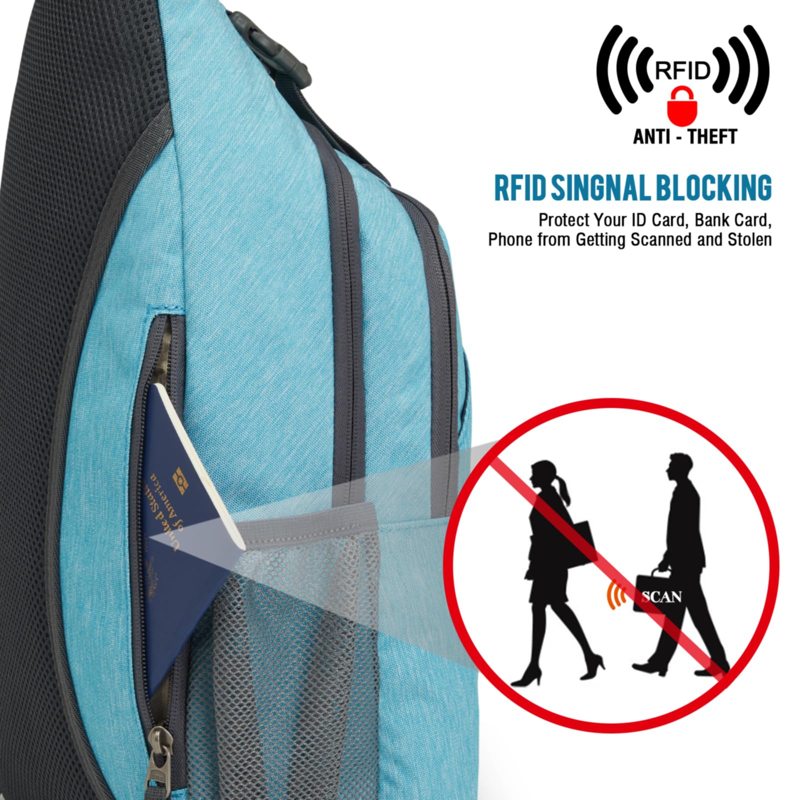 G4Free - G4Free RFID Blocking Sling Bag -D02V743C