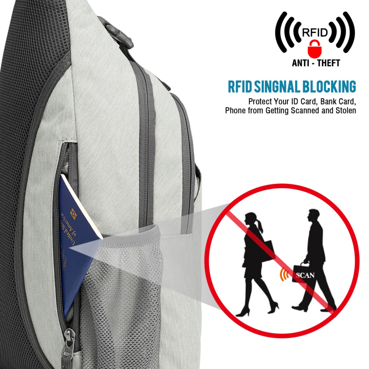 G4Free - G4Free RFID Blocking Sling Bag -D02V743C