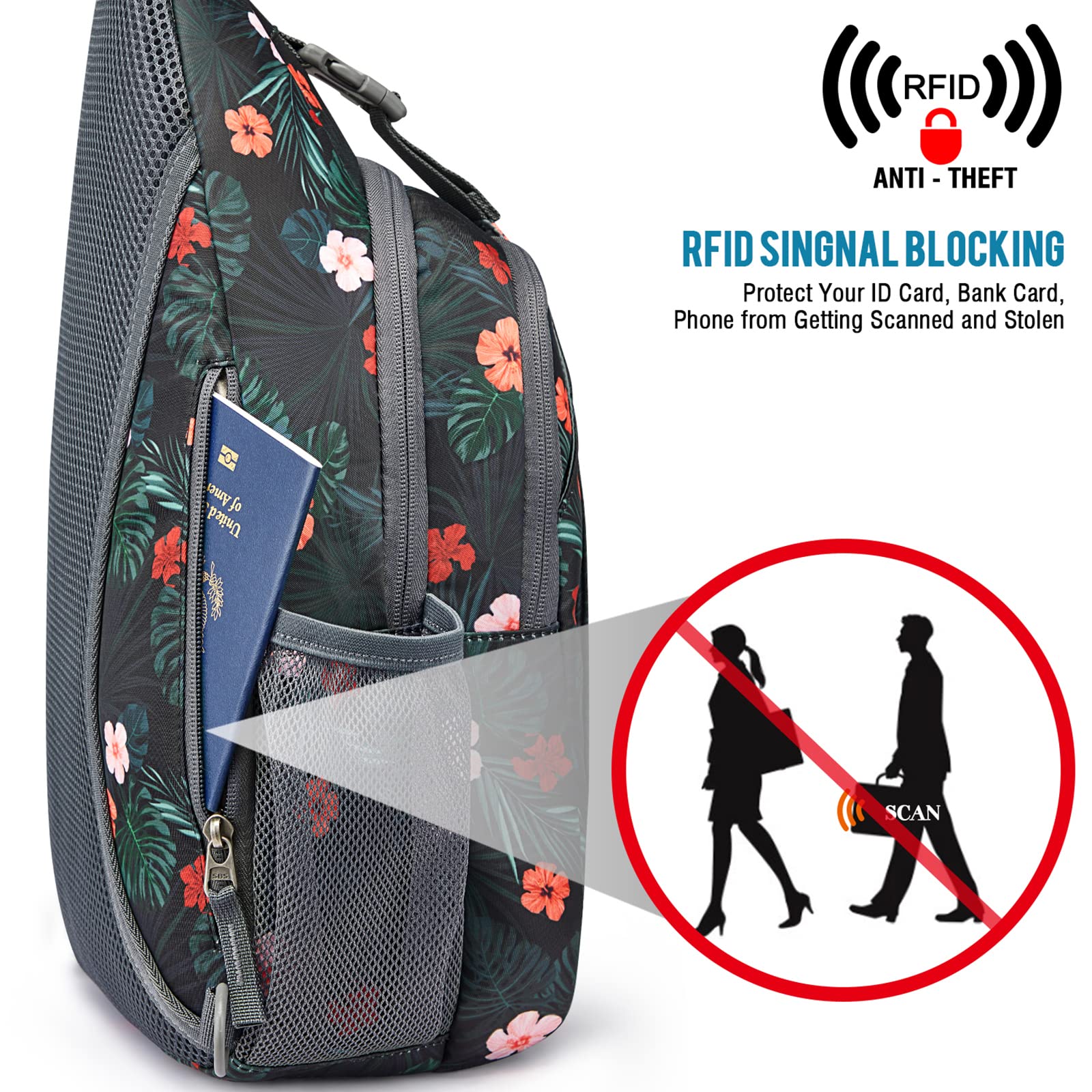 G4Free - G4Free RFID Blocking Sling Bag -D02V743C