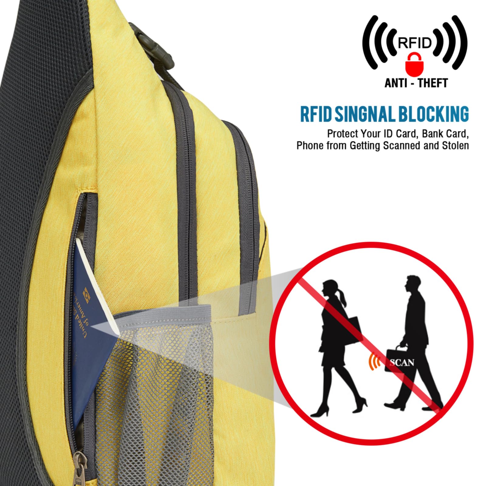 G4Free - G4Free RFID Blocking Sling Bag -D02V743C
