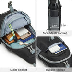 G4Free - G4Free RFID Crossbody Sling Backpack with USB Charging Port -TN23B273C