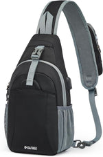G4Free - G4Free RFID Crossbody Sling Backpack with USB Charging Port -TN23B273C