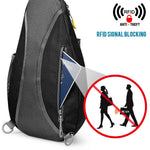 G4Free - G4Free RFID Sling Bag Crossbody Backpack -D02V708F