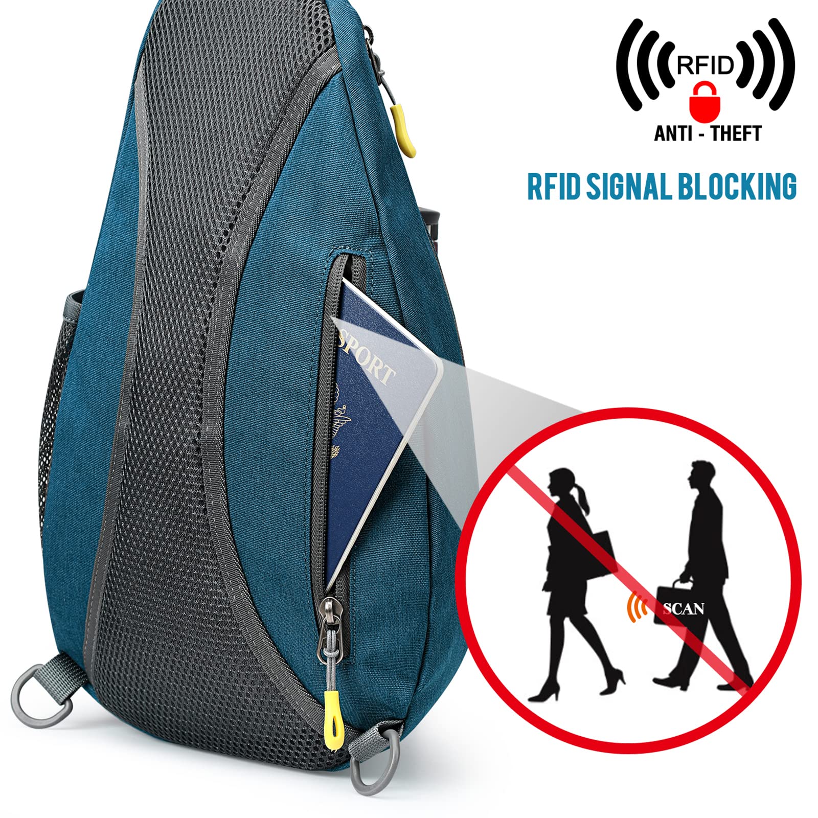 G4Free - G4Free RFID Sling Bag Crossbody Backpack -D02V708F
