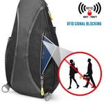 G4Free - G4Free RFID Sling Bag Crossbody Backpack -D02V708F
