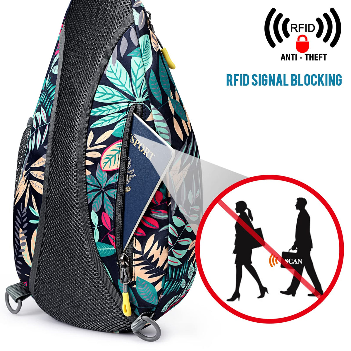 G4Free - G4Free RFID Sling Bag Crossbody Backpack -D02V708F