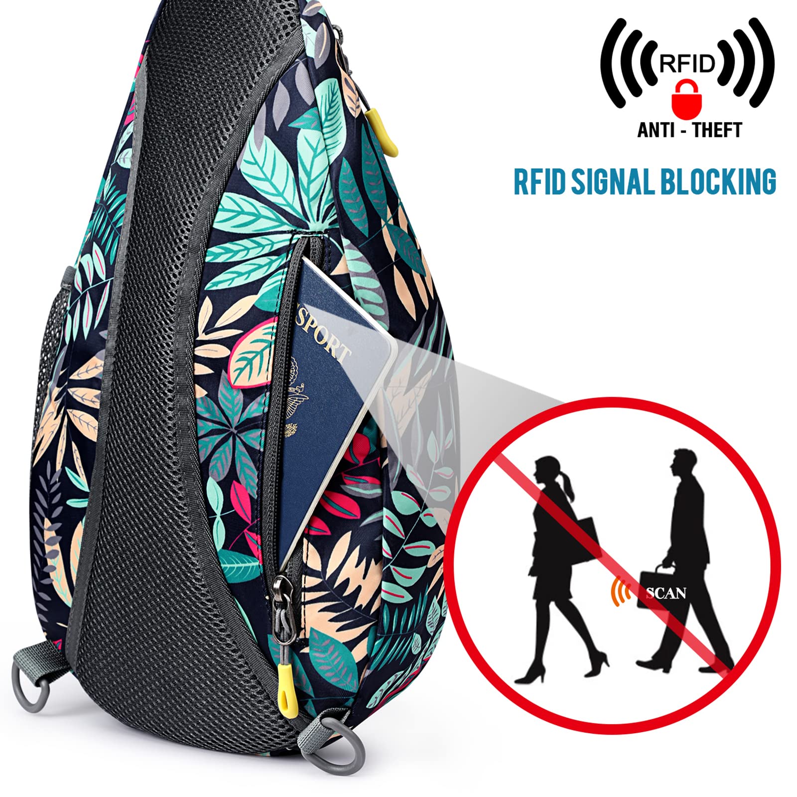 G4Free - G4Free RFID Sling Bag Crossbody Backpack -D02V708F