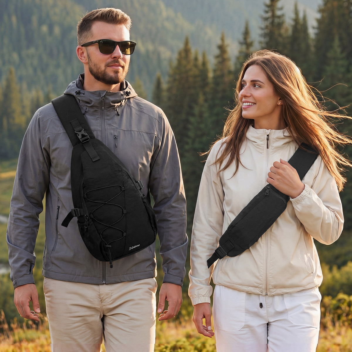 G4Free - G4Free RFID Sling Bag – Small Crossbody Hiking Bag -TN25B618A