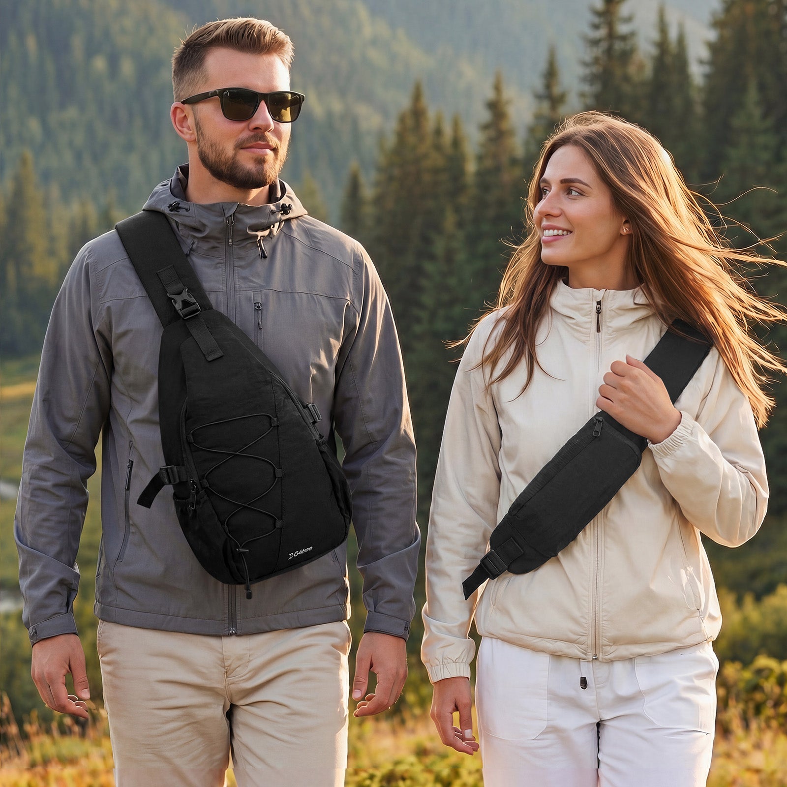 G4Free - G4Free RFID Sling Bag – Small Crossbody Hiking Bag -TN25B618A