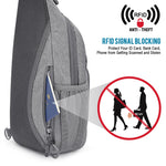 G4Free - G4Free RFID Sling Bag for Hiking Outdoor -TN22B091A