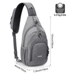 G4Free - G4Free RFID Sling Bag for Hiking Outdoor -TN22B091A