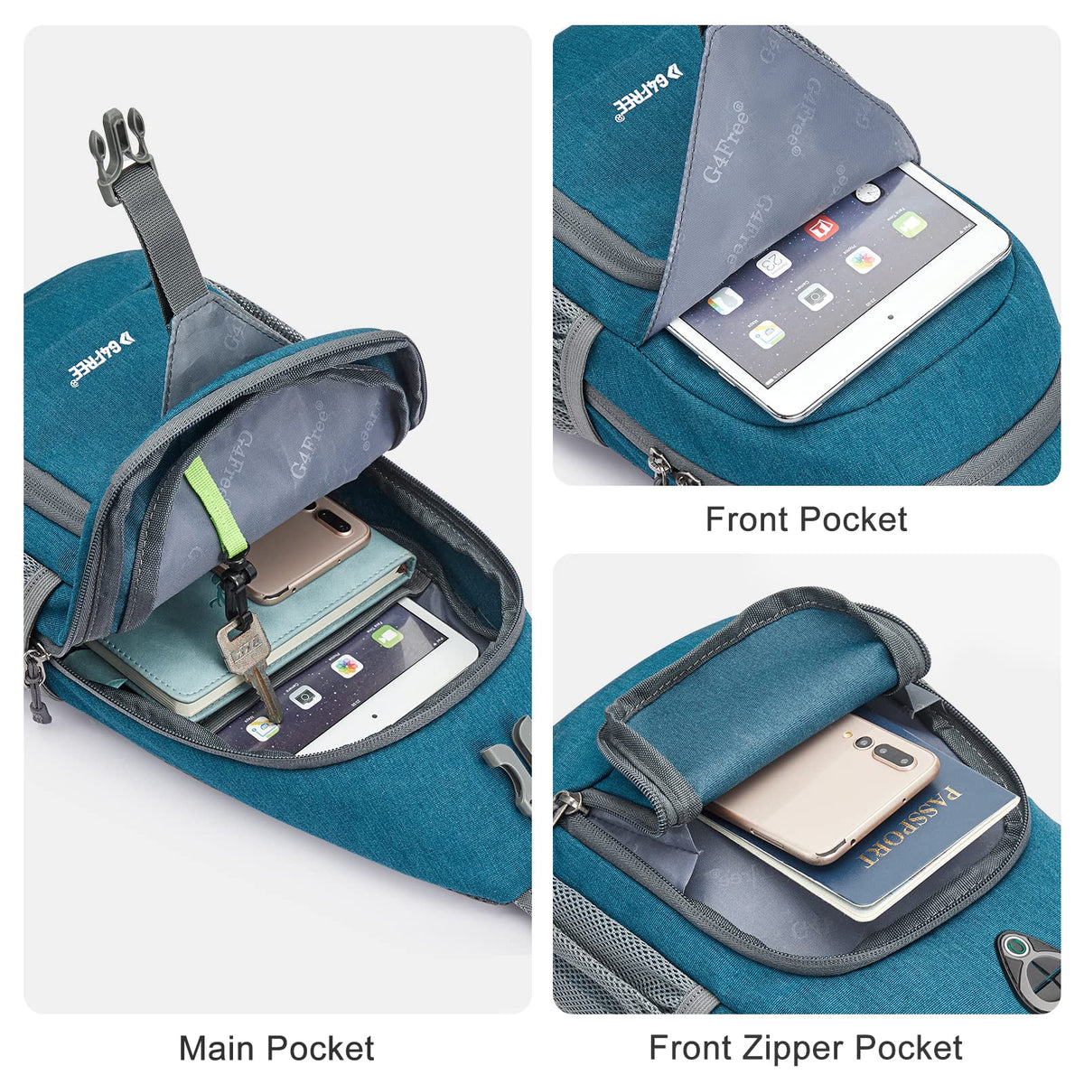G4Free - G4Free RFID Sling Bag for Hiking Outdoor -TN22B091A