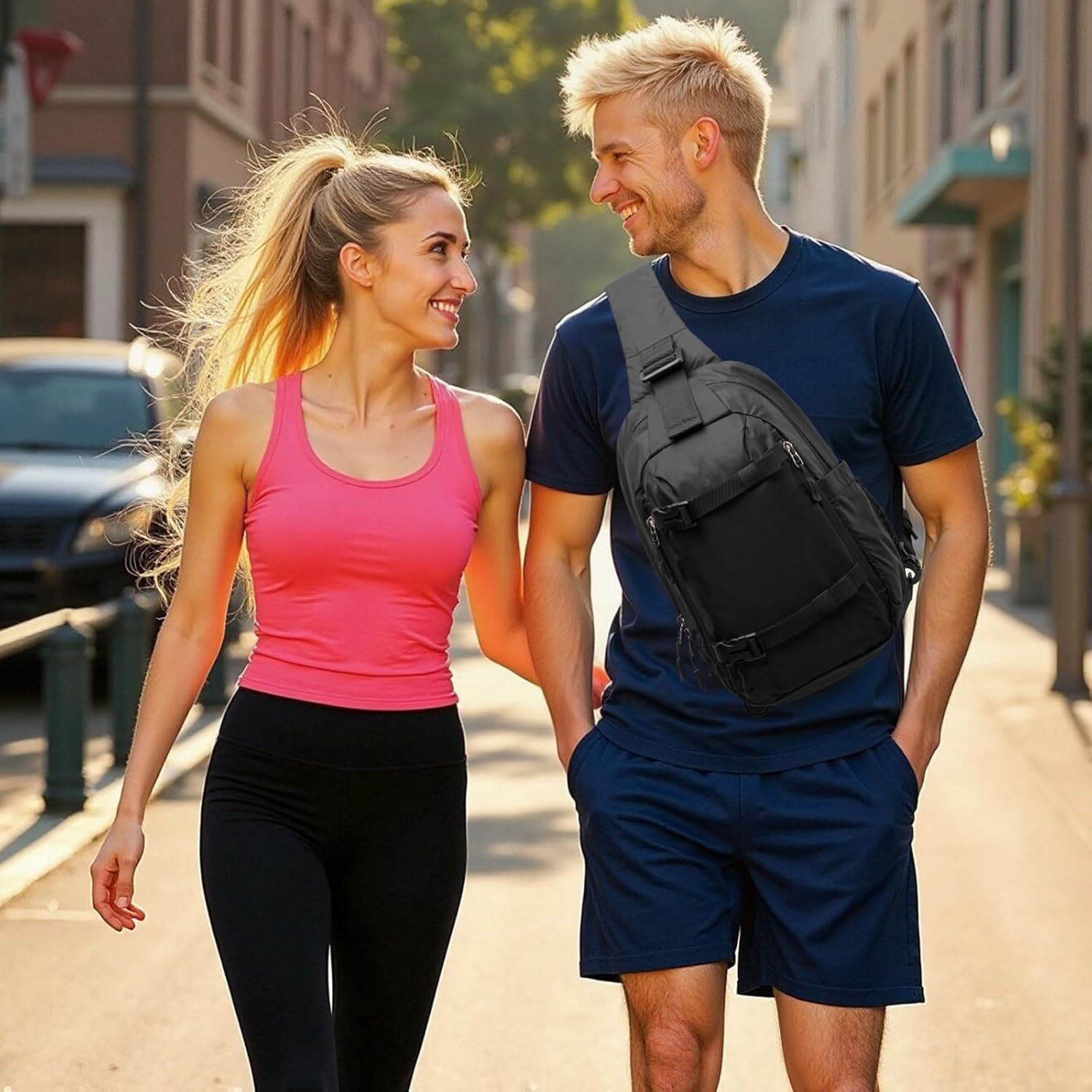 G4Free - G4Free Recycled Sling Bag for Men Anti-Theft with RFID Blocking -TN25B548A