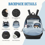 G4Free - G4Free School Lightweight with Laptop Compartment Pockets Backpack -TN25B523A