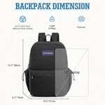 G4Free - G4Free School Lightweight with Laptop Compartment Pockets Backpack -TN25B523A