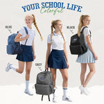 G4Free - G4Free School Lightweight with Laptop Compartment Pockets Backpack -TN25B523A