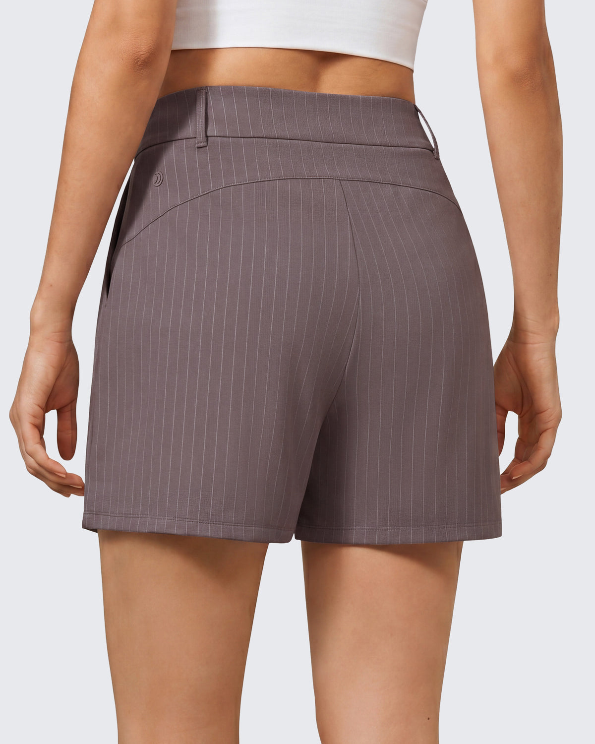 G4Free - G4Free ShiftReady 5" High Waisted Pleated Trouser Shorts with Pockets -GF26E1004LJA001A-S