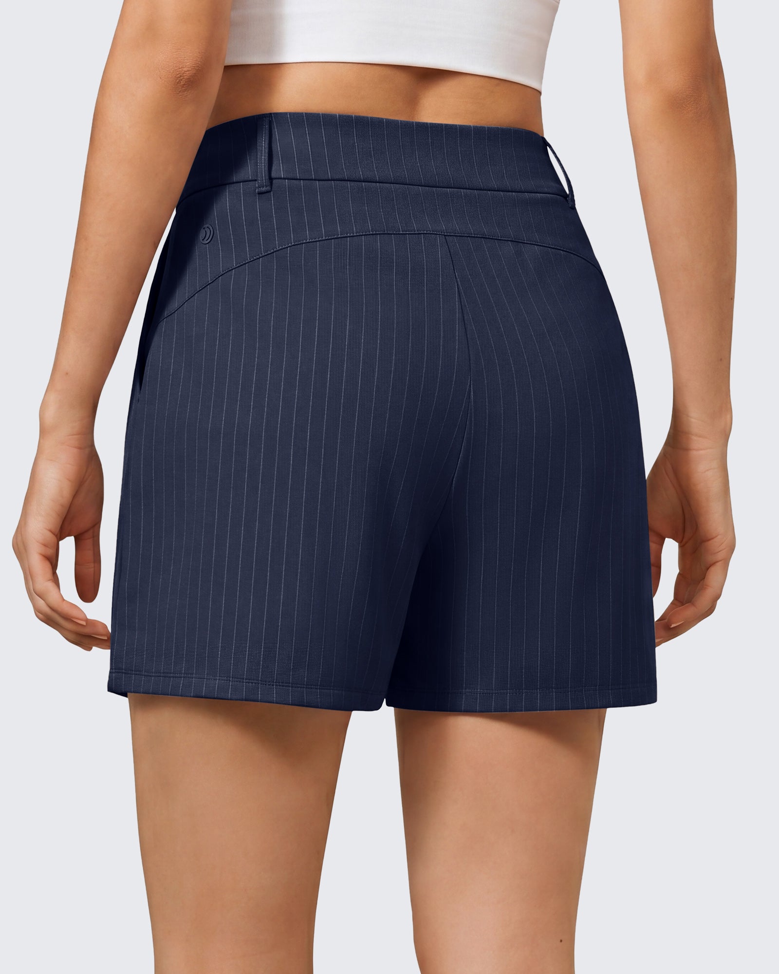 G4Free - G4Free ShiftReady 5" High Waisted Pleated Trouser Shorts with Pockets -GF26E1004LJA001A-S