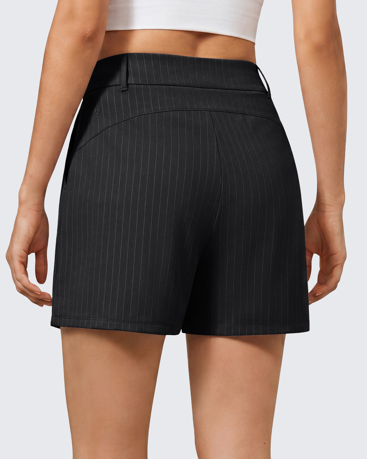 G4Free - G4Free ShiftReady 5" High Waisted Pleated Trouser Shorts with Pockets -GF26E1004LJA001A-S