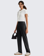 G4Free - G4Free ShiftReady Pinstripe Work Pants with Pockets Straight Leg -GF26D987LJA001A-S