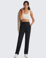G4Free - G4Free ShiftReady Pinstripe Work Pants with Pockets Straight Leg -GF26D987LJA001A-S