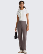 G4Free - G4Free ShiftReady Pinstripe Work Pants with Pockets Straight Leg -GF26D987LJA001A-S