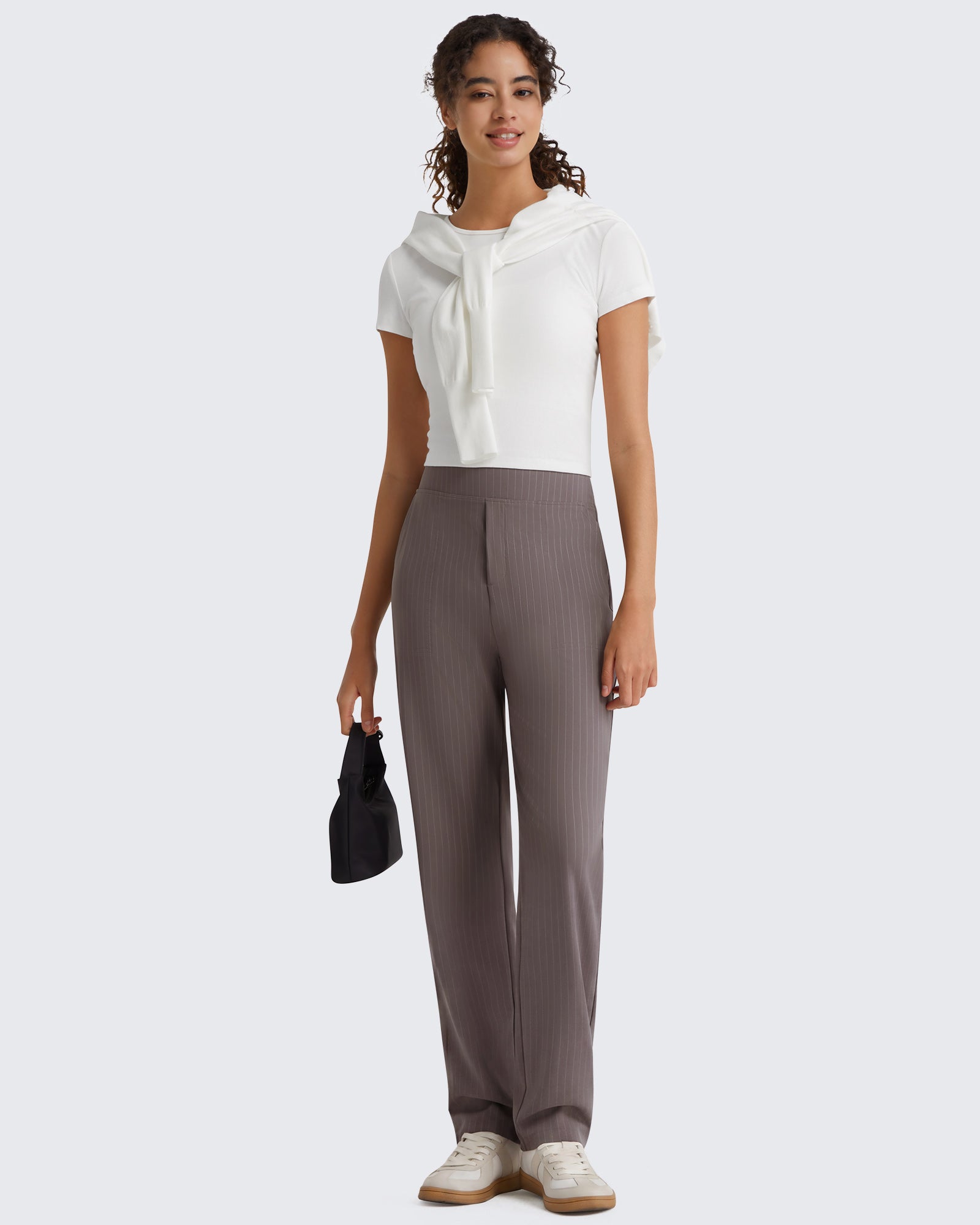 G4Free - G4Free ShiftReady Pinstripe Work Pants with Pockets Straight Leg -GF26D987LJA001A-S