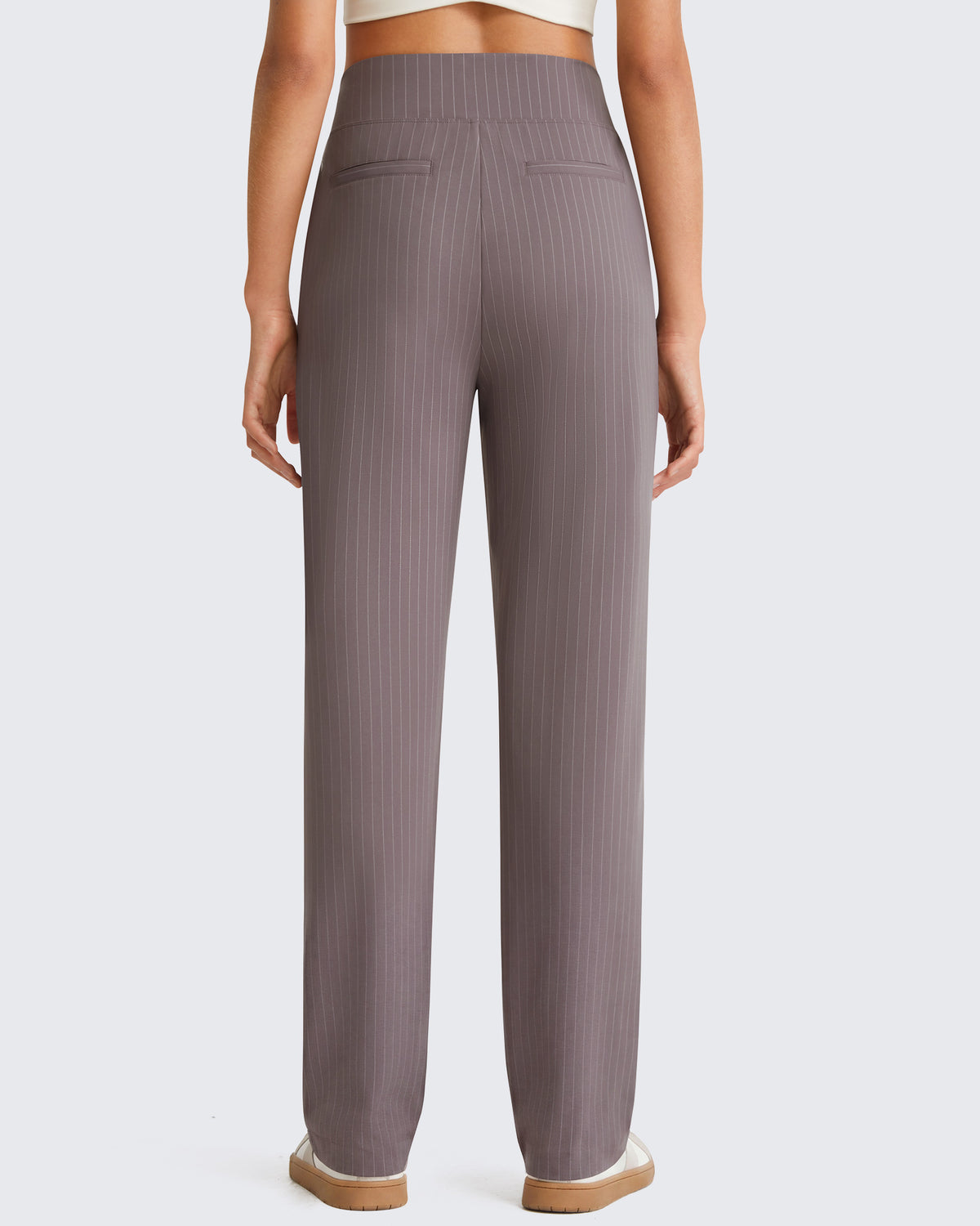 G4Free - G4Free ShiftReady Pinstripe Work Pants with Pockets Straight Leg -GF26D987LJA001A-S