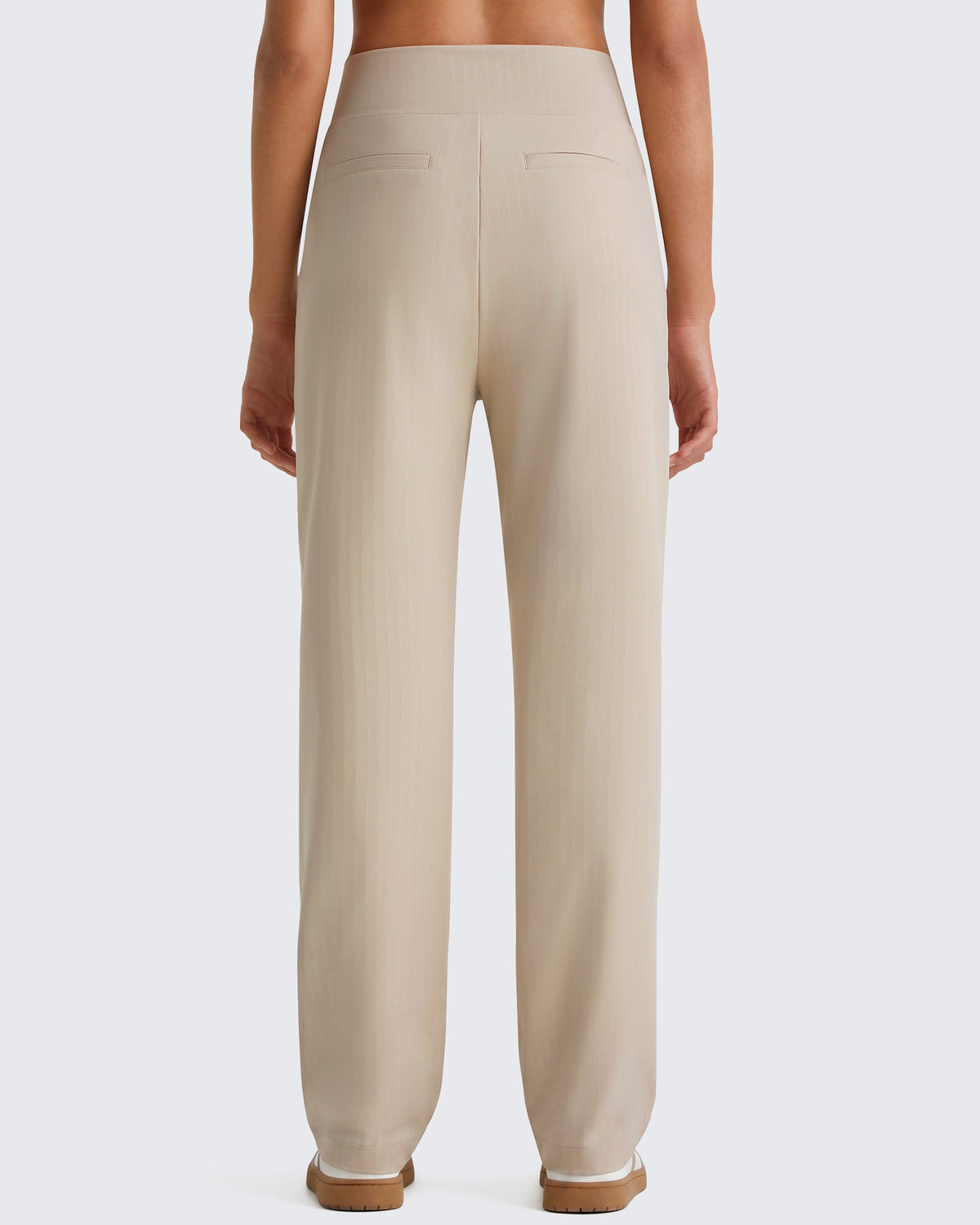 G4Free - G4Free ShiftReady Pinstripe Work Pants with Pockets Straight Leg -GF26D987LJA001A-S