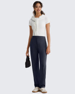 G4Free - G4Free ShiftReady Pinstripe Work Pants with Pockets Straight Leg -GF26D987LJA001A-S