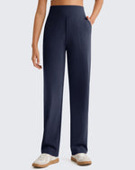 G4Free - G4Free ShiftReady Pinstripe Work Pants with Pockets Straight Leg -GF26D987LJA001A-S