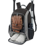 G4Free - G4Free Shoe Compartment Baseball Large Bat Backpack with Fence Hook -TN24B366B