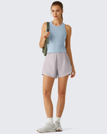 G4Free - G4Free Slim Fit Racerback Ribbed Tank -GF26L823A001F-XS