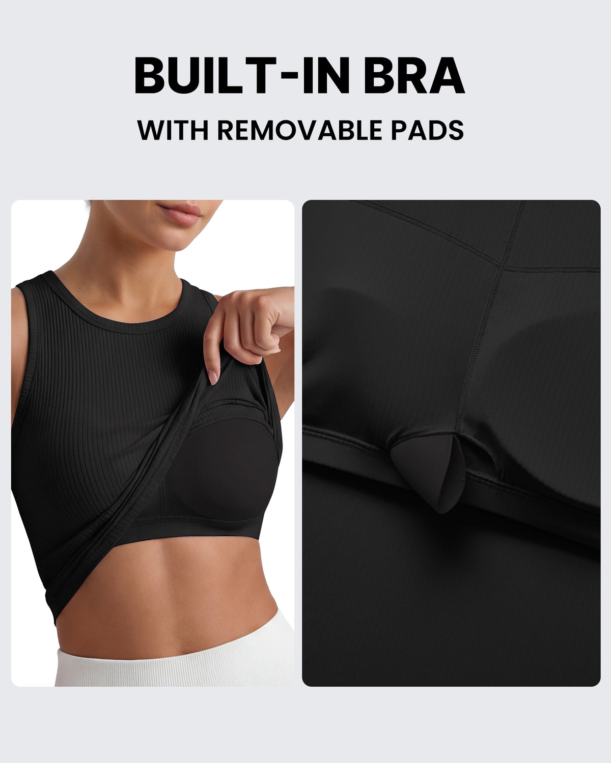 G4Free - G4Free Slim Fit Racerback Ribbed Tank -GF26L823A001F-XS