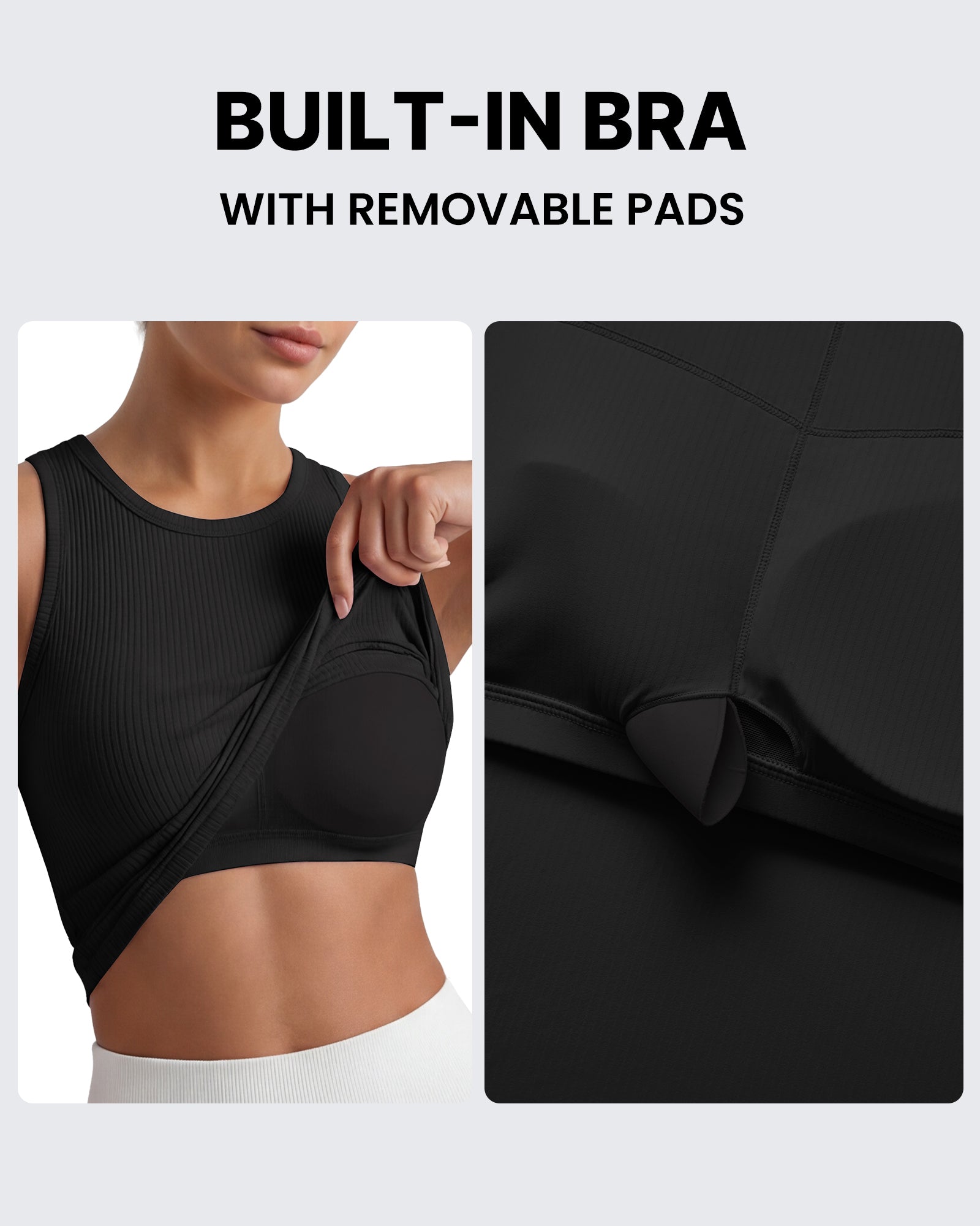G4Free - G4Free Slim Fit Racerback Ribbed Tank -GF26L823A001F-XS